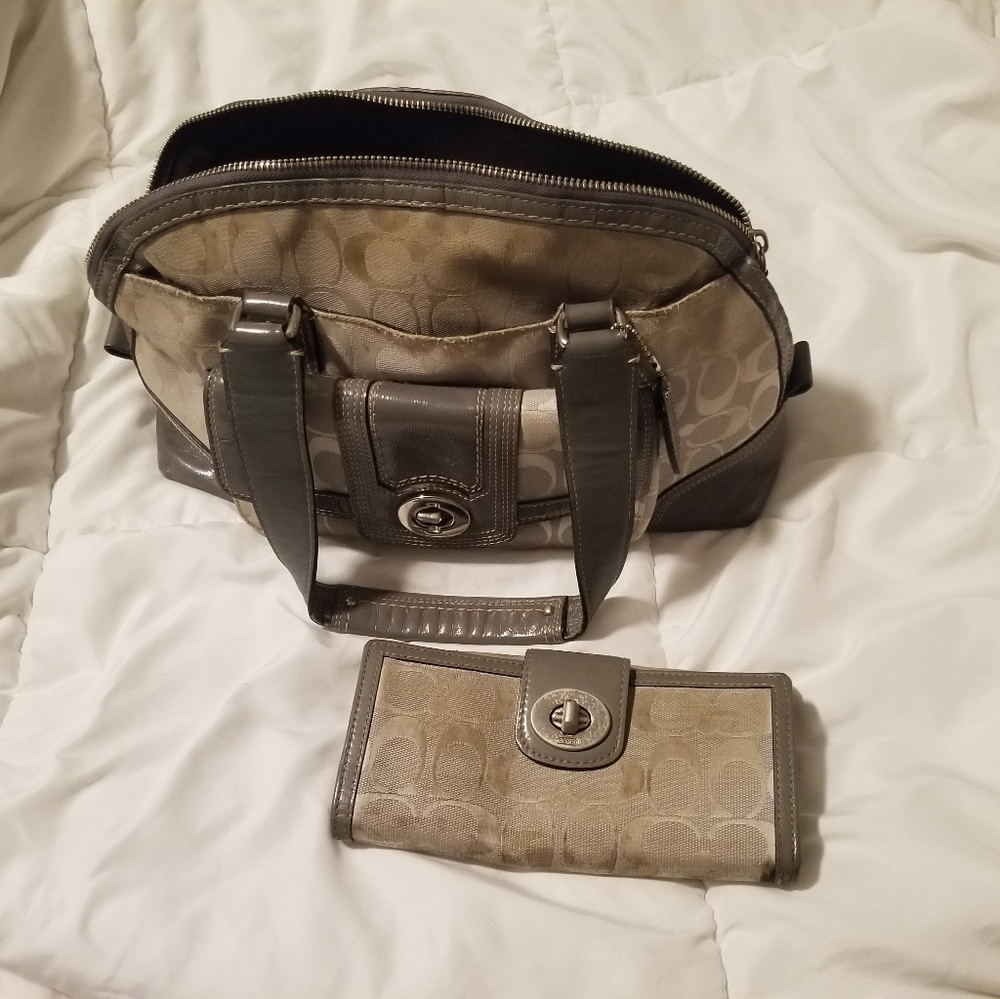 Coach bag and wallet
